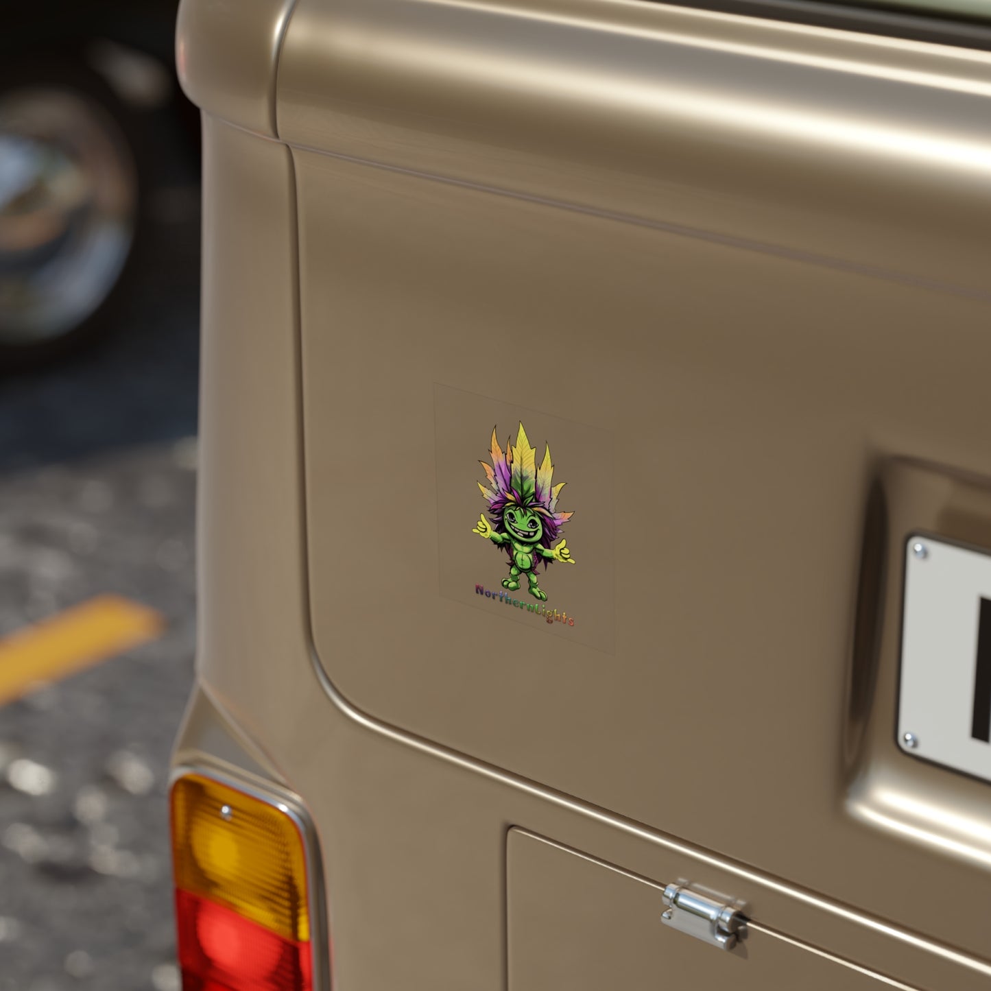 Transparent Sticker, Square - NorthernLights
