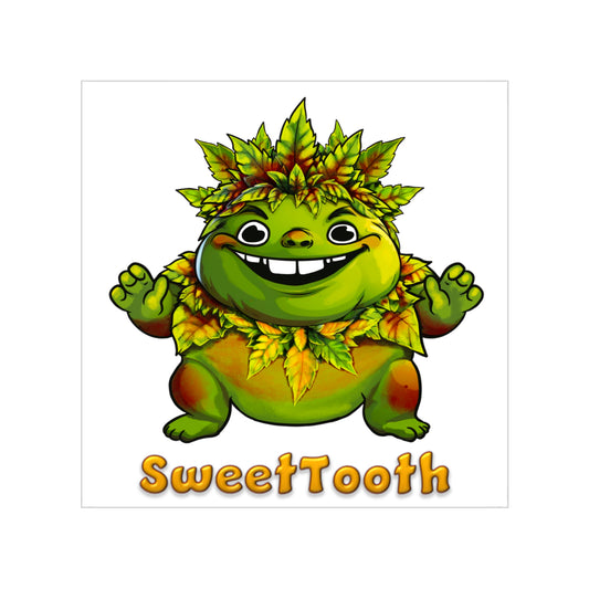 Transparent Sticker, Square - SweetTooth