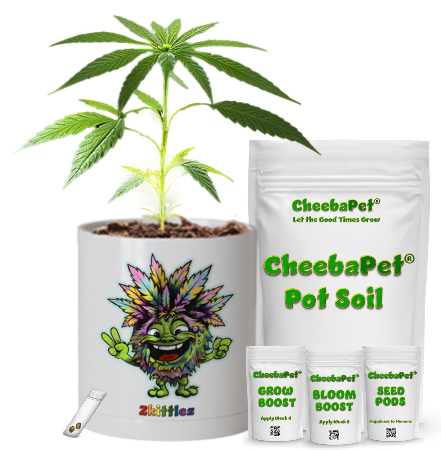 CheebaPet Planter Kit - Alpha Collection - Zkittlez